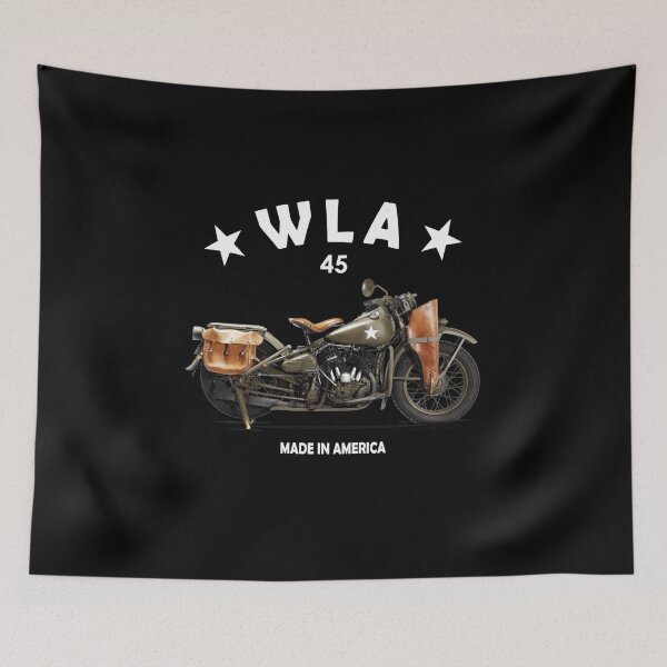 Aperçu de l'œuvre T-shirt vintage de moto militaire WLA 45 créée et vendue par FroggyBaBoy.