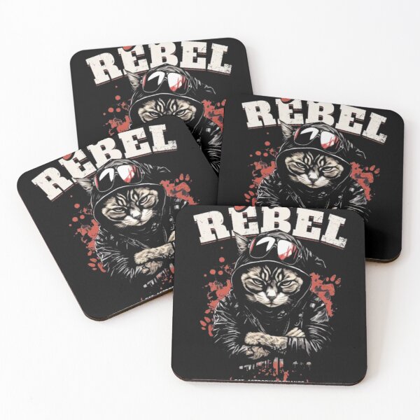 Item preview, Rebel Cat Born to be Wild - Funny Biker Cat Streetwear designed and sold by GenZFashion000.