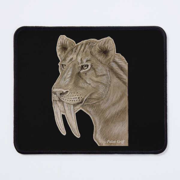 Item preview, S. Populator- Sabretooth cat Scientific Illustration designed and sold by Paleo Griff.