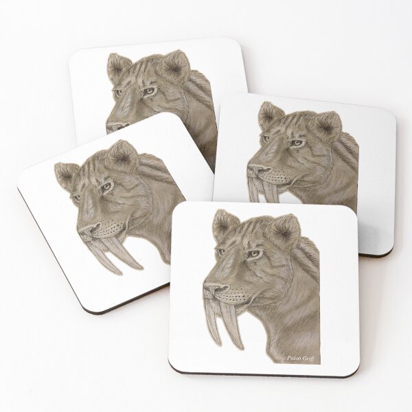 Item preview, S. Populator- Sabretooth cat Scientific Illustration  designed and sold by Paleo Griff.