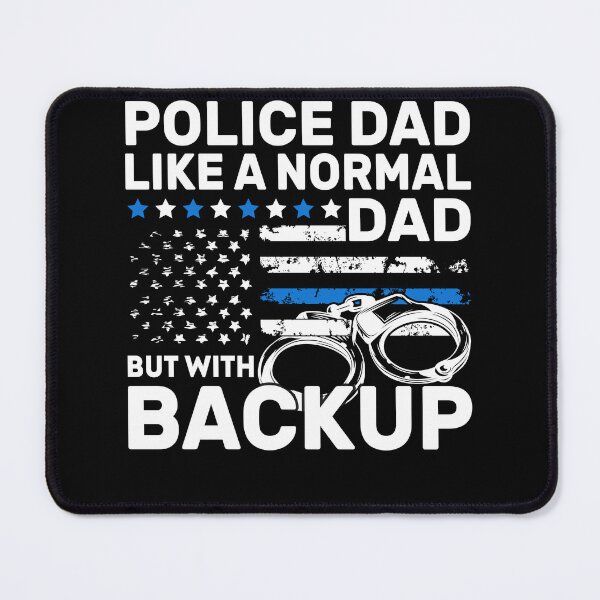 Item preview, Funny Police Dad Law Enforcement Flag Handcuffs designed and sold by KroghDs.