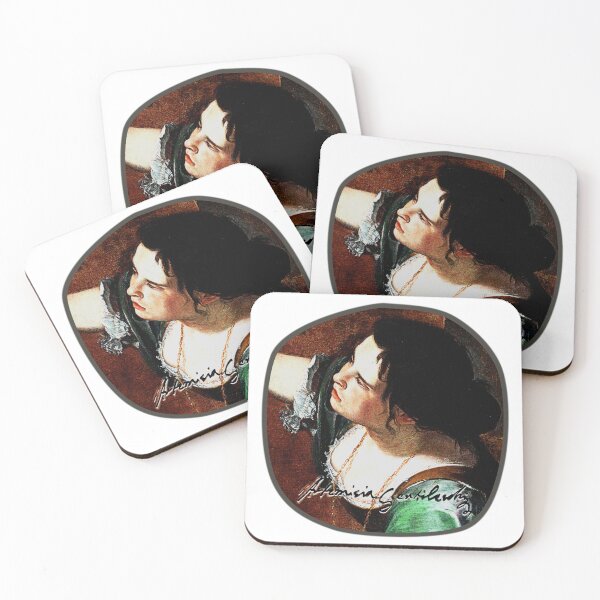 Item preview, Artemisia Gentileschi Portrait | Baroque Art Aesthetic designed and sold by Moonbound-Quill.