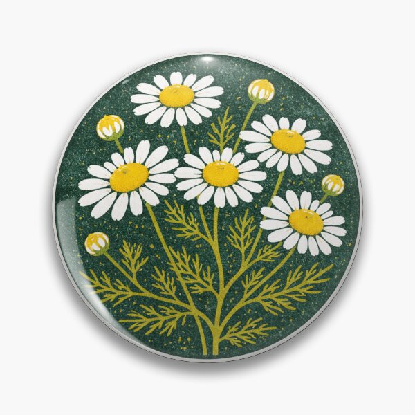 Item preview, Vintage Botanical Chamomile Blossom Emblem designed and sold by Jennifer Chiera.