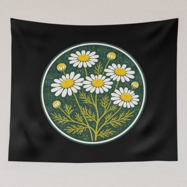 Item preview, Vintage Botanical Chamomile Blossom Emblem designed and sold by Jennifer Chiera.