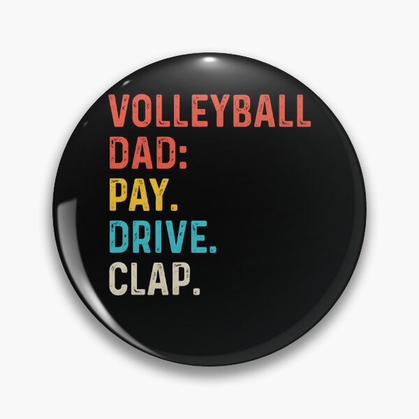 Item preview, Funny Retro Volleyball Dad Pay Drive Clap Gift designed and sold by KroghDs.