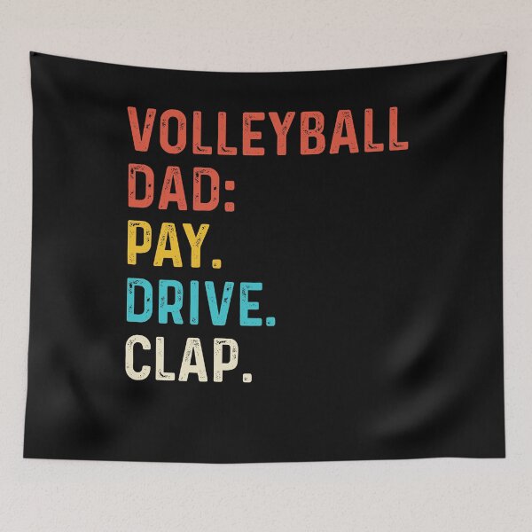 Item preview, Funny Retro Volleyball Dad Pay Drive Clap Gift designed and sold by KroghDs.