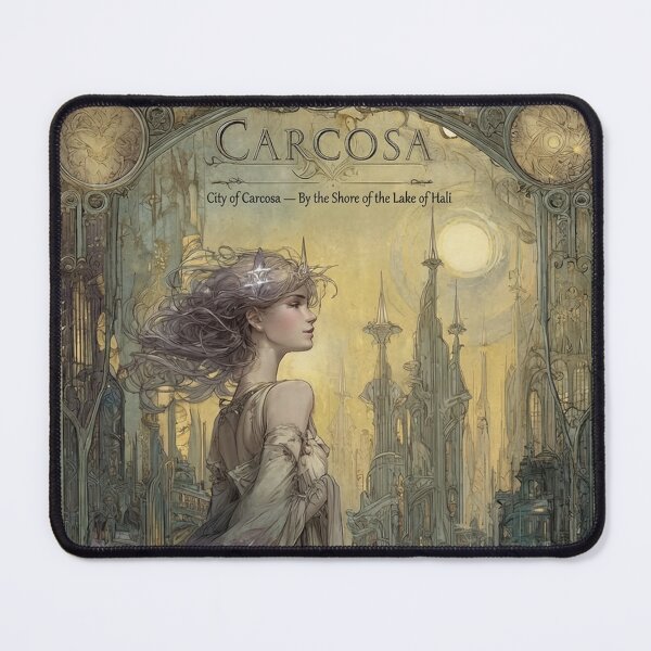 Item preview, Carcosa — City by the Shore of the Lake of Hali | Dark Fantasy Art designed and sold by mistygate.