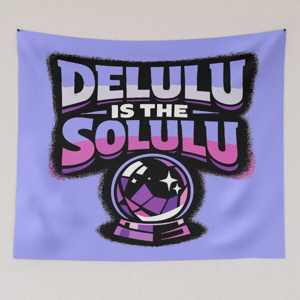 Item preview, Delulu is the Solulu - Manifestation Street Art  designed and sold by xmoudx.
