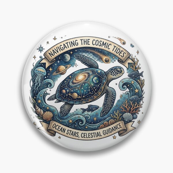 Item preview, Navigating the Cosmic Tides: Mystical Sea Turtle Galaxy Art designed and sold by KrisGraphic45.