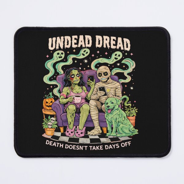 Item preview, Undead Dread Spooky Couple Halloween Aesthetic Funny Zombie Art designed and sold by ZenvyraLab.
