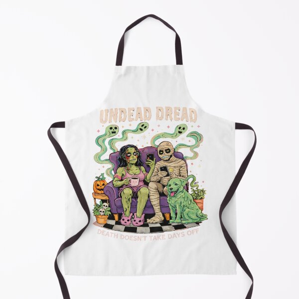 Item preview, Undead Dread Spooky Couple Halloween Aesthetic Funny Zombie Art designed and sold by ZenvyraLab.