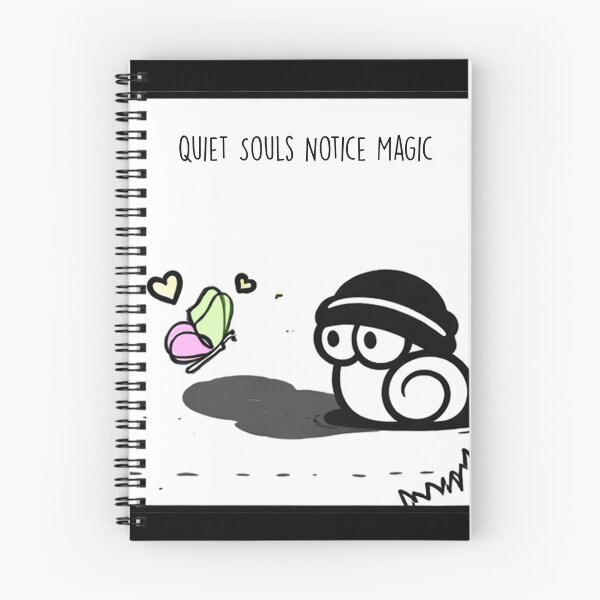 Item preview, Quiet Souls Notice Magic - Introvert Snail & Butterfly designed and sold by snewen.
