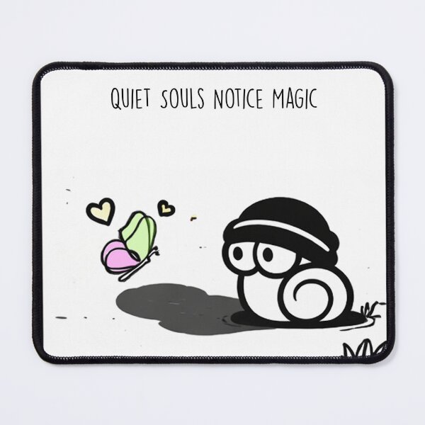 Item preview, Quiet Souls Notice Magic - Introvert Snail & Butterfly designed and sold by snewen.