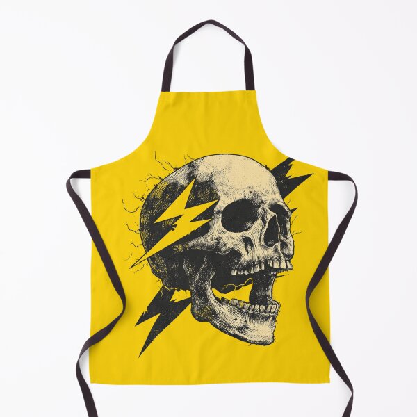 Item preview, Lightning Skull Illustration | Electric Gothic Skull Graphic Design designed and sold by StickerHavenn.