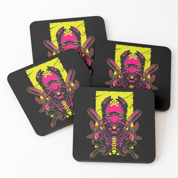 Item preview, Neon Cyberpunk robot art designed and sold by Blackout  Brother.