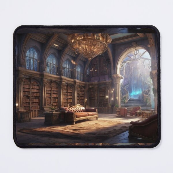 Item preview, Dreamy Magical Library – Cozy Dark Academia Aesthetic designed and sold by EchoWave11.