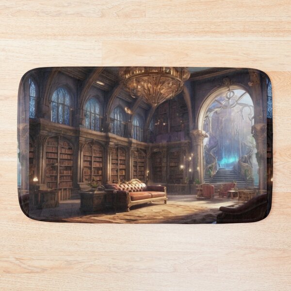 Item preview, Dreamy Magical Library – Cozy Dark Academia Aesthetic designed and sold by EchoWave11.
