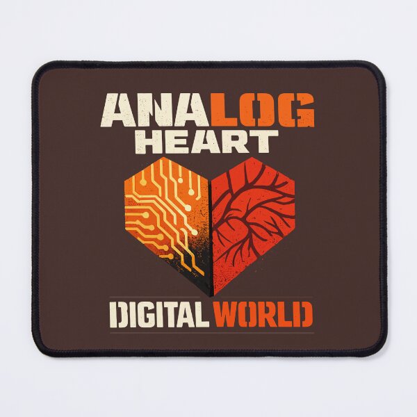 Item preview, Analog Heart Digital World - Tech Balance Street Art designed and sold by xmoudx.