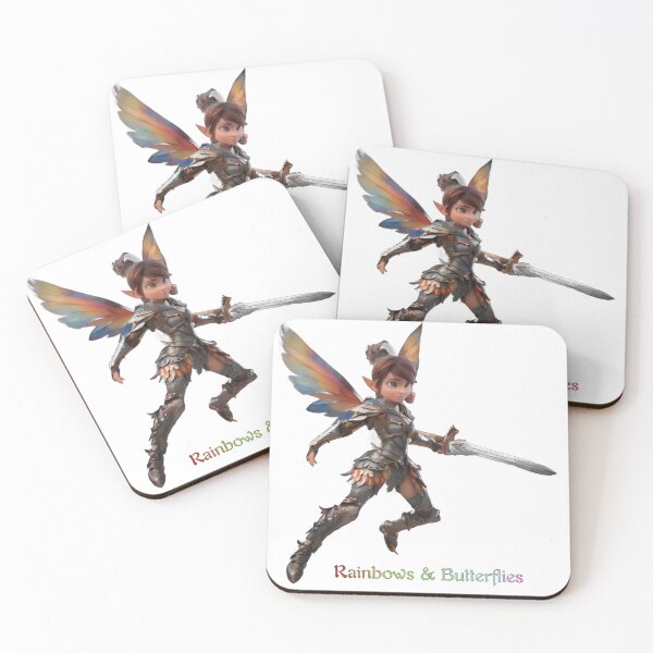 Item preview, Rainbows & Butterflies - PIxie Knight designed and sold by Mia's Menagerie.