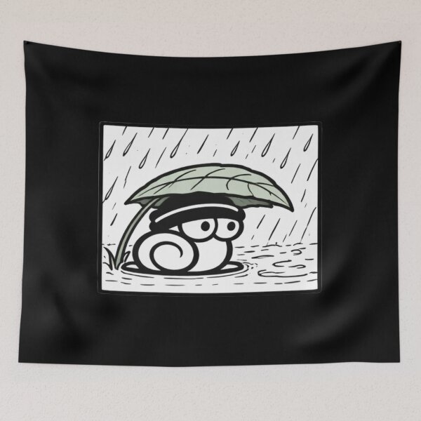 Item preview, Pluviophile Snail - Cozy Rainy Day Aesthetic designed and sold by snewen.