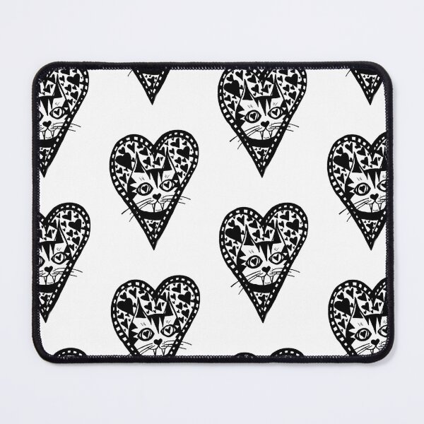Item preview, Greyscale Kitty Cat Heart Theme designed and sold by KayTurtless.