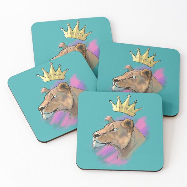 Item preview, Female Lioness with Golden Crown designed and sold by Imagination Reigns.