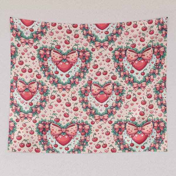 Item preview, Cherry Heart pattern designed and sold by KiwiGrizzly.