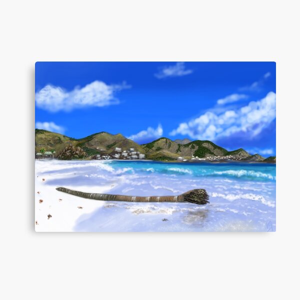 ST MARTIN ORIENT BAY BEACH Canvas Print