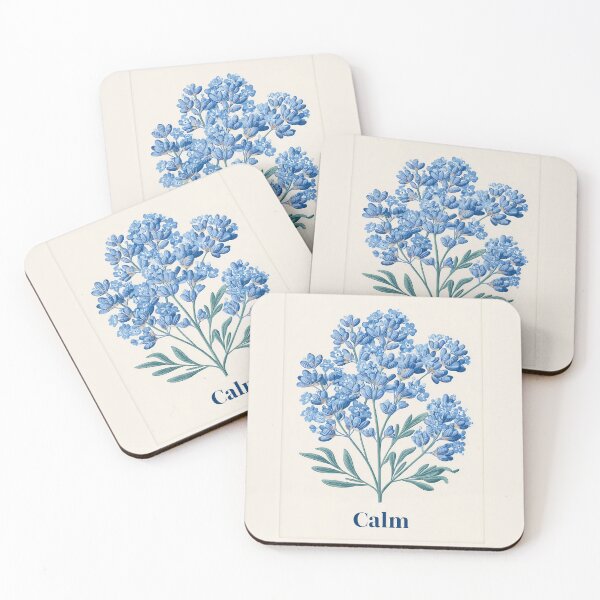 Item preview, CALM – Lavender Illustration Minimal Botanical Design designed and sold by BobaBunny76.