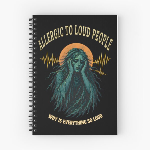 Item preview, Allergic to Loud People Banshee Shirt – Funny Noise Sensitivity Vintage Tee designed and sold by Mythic Ink Studio.
