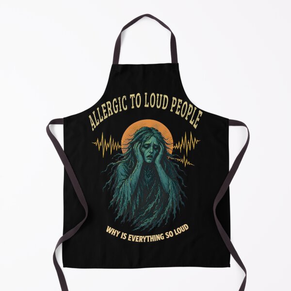 Item preview, Allergic to Loud People Banshee Shirt – Funny Noise Sensitivity Vintage Tee designed and sold by Mythic Ink Studio.