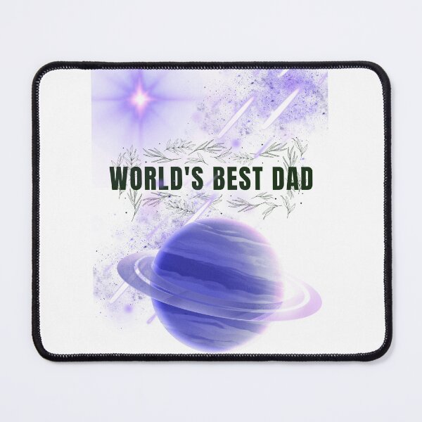 Item preview, World's Best Dad Galaxy Space Planet Illustration  designed and sold by Shinebright89.