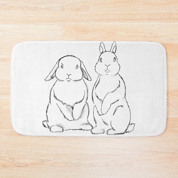 Item preview, Holland Lop and Netherland Dwarf Rabbit Curious Periscope Sketch designed and sold by tayaan.