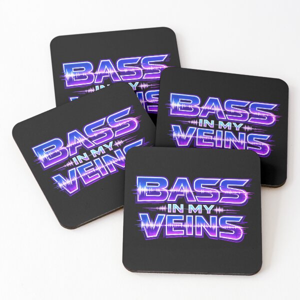 Item preview, BASS IN MY VEINS – EDM Rave DJ Neon Design designed and sold by  ZenRave Designs.