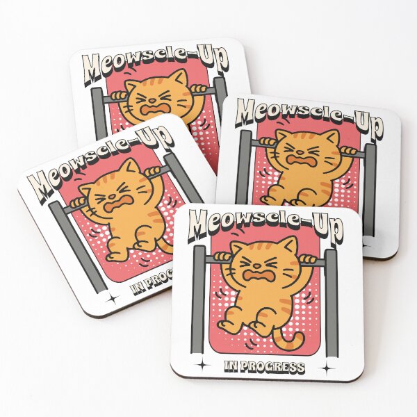 Item preview, Calisthenics Meowscle Up In Progress designed and sold by hybridsthenos.