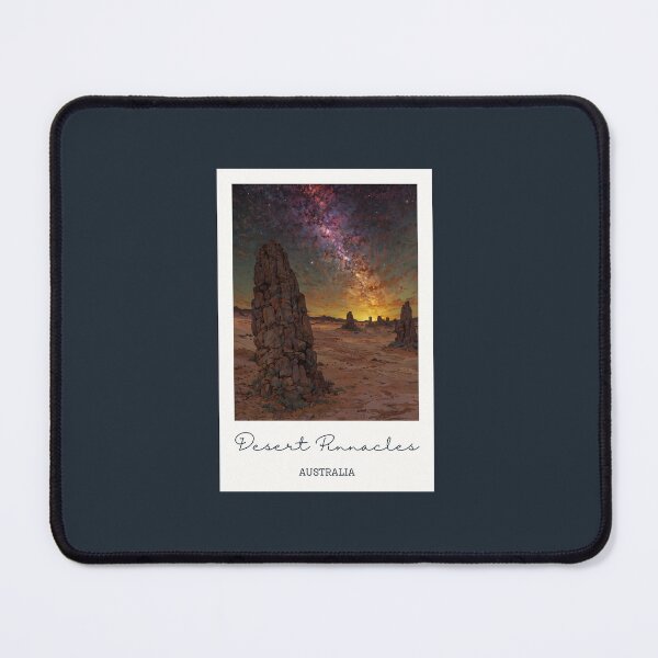 Item preview, Pinnacles Desert Western Australia Milky Way - Vintage Souvenir designed and sold by twentytwo ART souvenir designs.