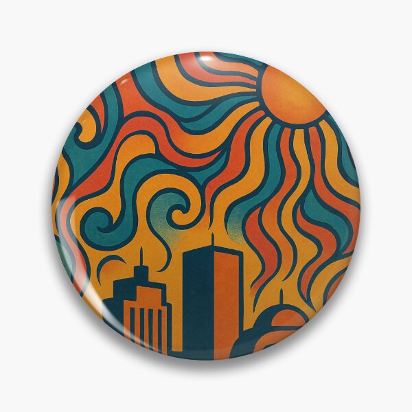 Item preview, Trippy Psychedelic Poster of Gaborone | Vibrant Botswana Cityscape | Surreal African Travel Art designed and sold by PaintedPixels01.