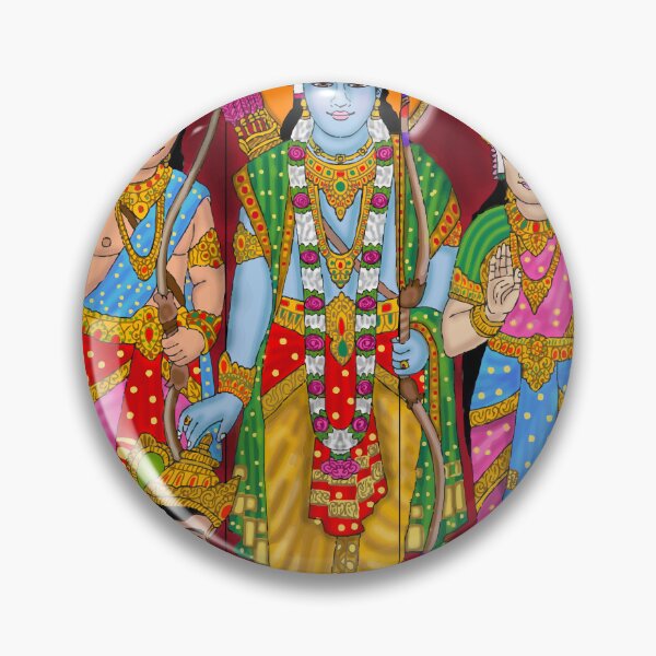 Item preview, Ram Darbar Divine Design – Rama Sita Lakshman Hanuman Art designed and sold by Harshit_Digital_Arts.