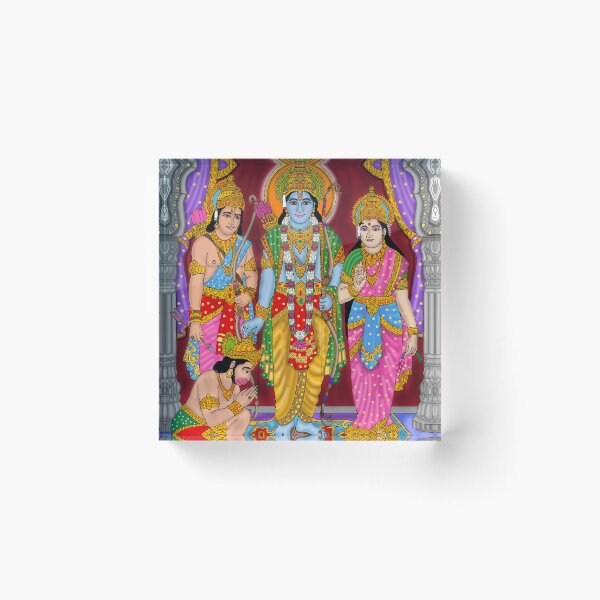 Item preview, Ram Darbar Divine Design – Rama Sita Lakshman Hanuman Art designed and sold by Harshit_Digital_Arts.