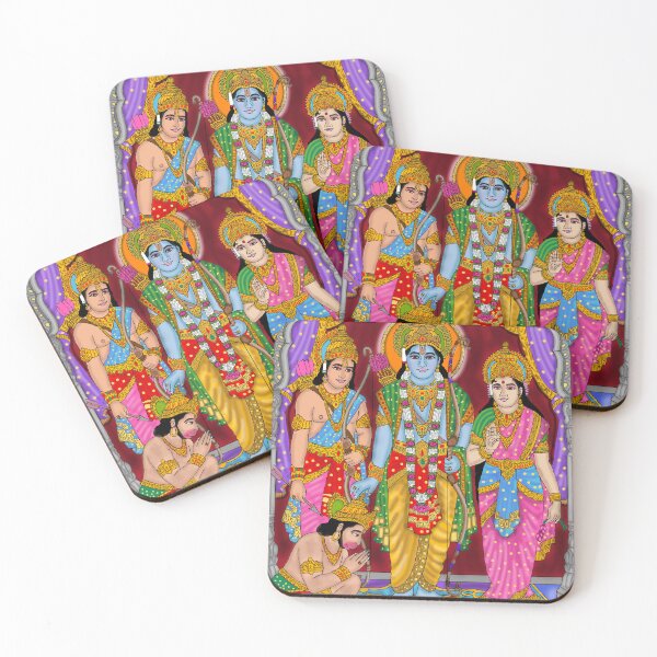 Item preview, Ram Darbar Divine Design – Rama Sita Lakshman Hanuman Art designed and sold by Harshit_Digital_Arts.