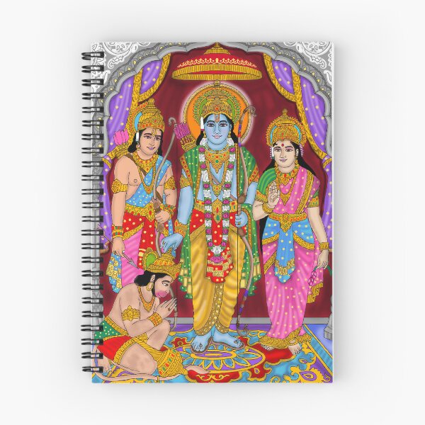 Item preview, Ram Darbar Divine Design – Rama Sita Lakshman Hanuman Art designed and sold by Harshit_Digital_Arts.