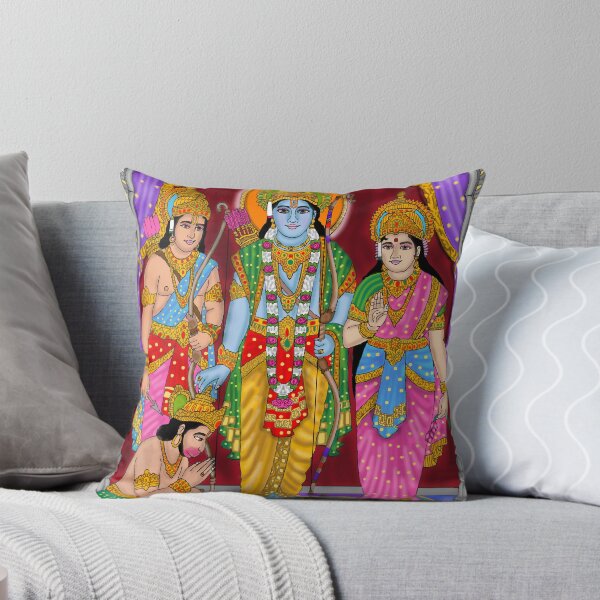 Item preview, Ram Darbar Divine Design – Rama Sita Lakshman Hanuman Art designed and sold by Harshit_Digital_Arts.