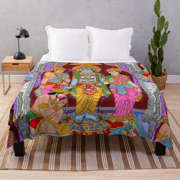 Item preview, Ram Darbar Divine Design – Rama Sita Lakshman Hanuman Art designed and sold by Harshit_Digital_Arts.