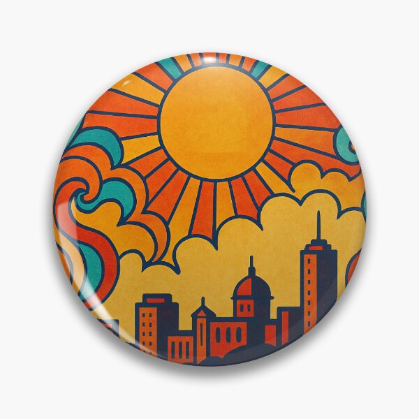 Item preview, Trippy Psychedelic Poster of Freetown | Vibrant Sierra Leone Cityscape | Surreal Coastal Travel Art designed and sold by PaintedPixels01.