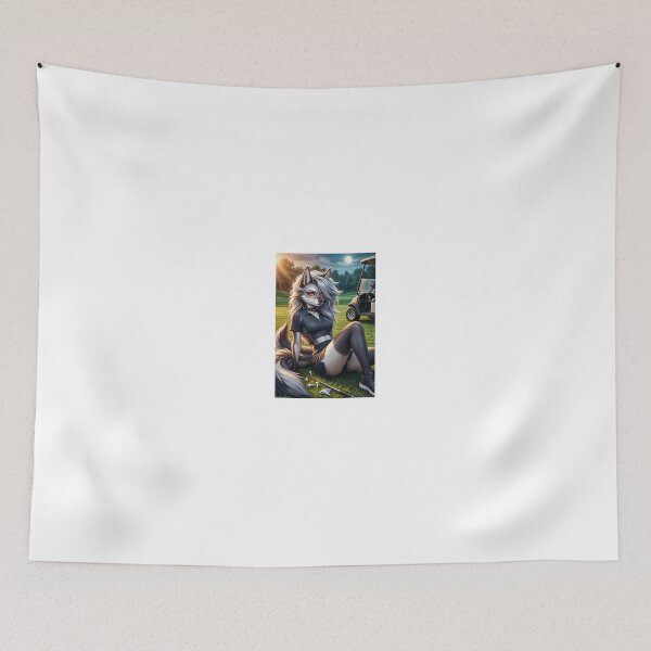 Item preview, Loona Golf Course Sunset with Black Polo designed and sold by CathryneDelamort.