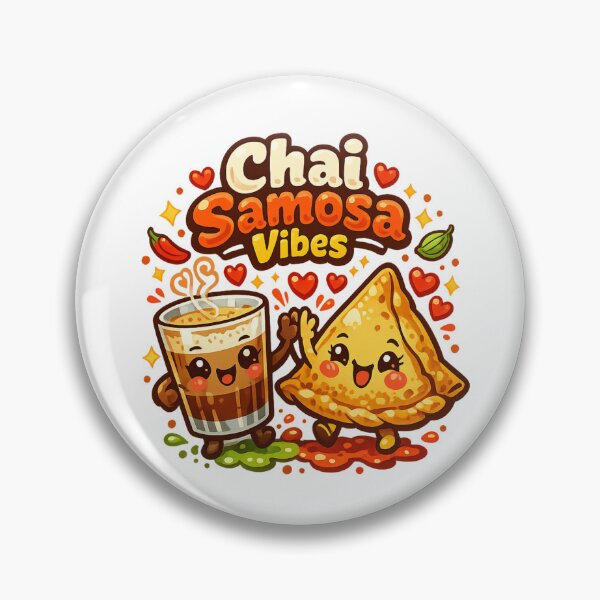 Item preview, Chai Samosa Vibes Cute Kawaii Indian Street Food Cartoon | Tea & Snacks Squad designed and sold by Globalcitytees.
