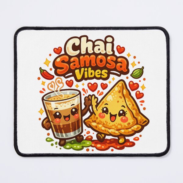 Item preview, Chai Samosa Vibes Cute Kawaii Indian Street Food Cartoon | Tea & Snacks Squad designed and sold by Globalcitytees.