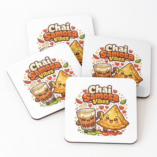 Item preview, Chai Samosa Vibes Cute Kawaii Indian Street Food Cartoon | Tea & Snacks Squad designed and sold by Globalcitytees.