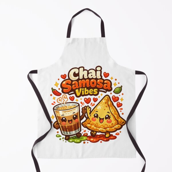 Item preview, Chai Samosa Vibes Cute Kawaii Indian Street Food Cartoon | Tea & Snacks Squad designed and sold by Globalcitytees.