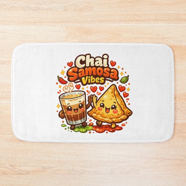 Item preview, Chai Samosa Vibes Cute Kawaii Indian Street Food Cartoon | Tea & Snacks Squad designed and sold by Globalcitytees.